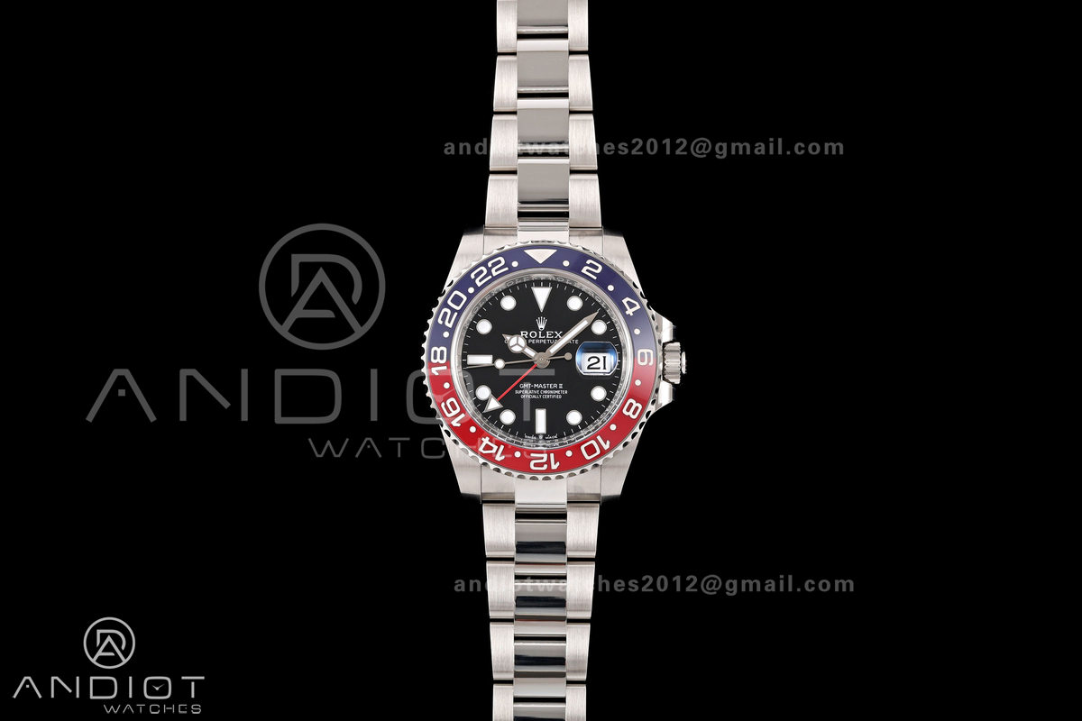 GMT-Master II 126710 BLRO 904L Steel Clean Plus 1:1 Best Edition on Oyster Bracelet DD3285-Free Sprung